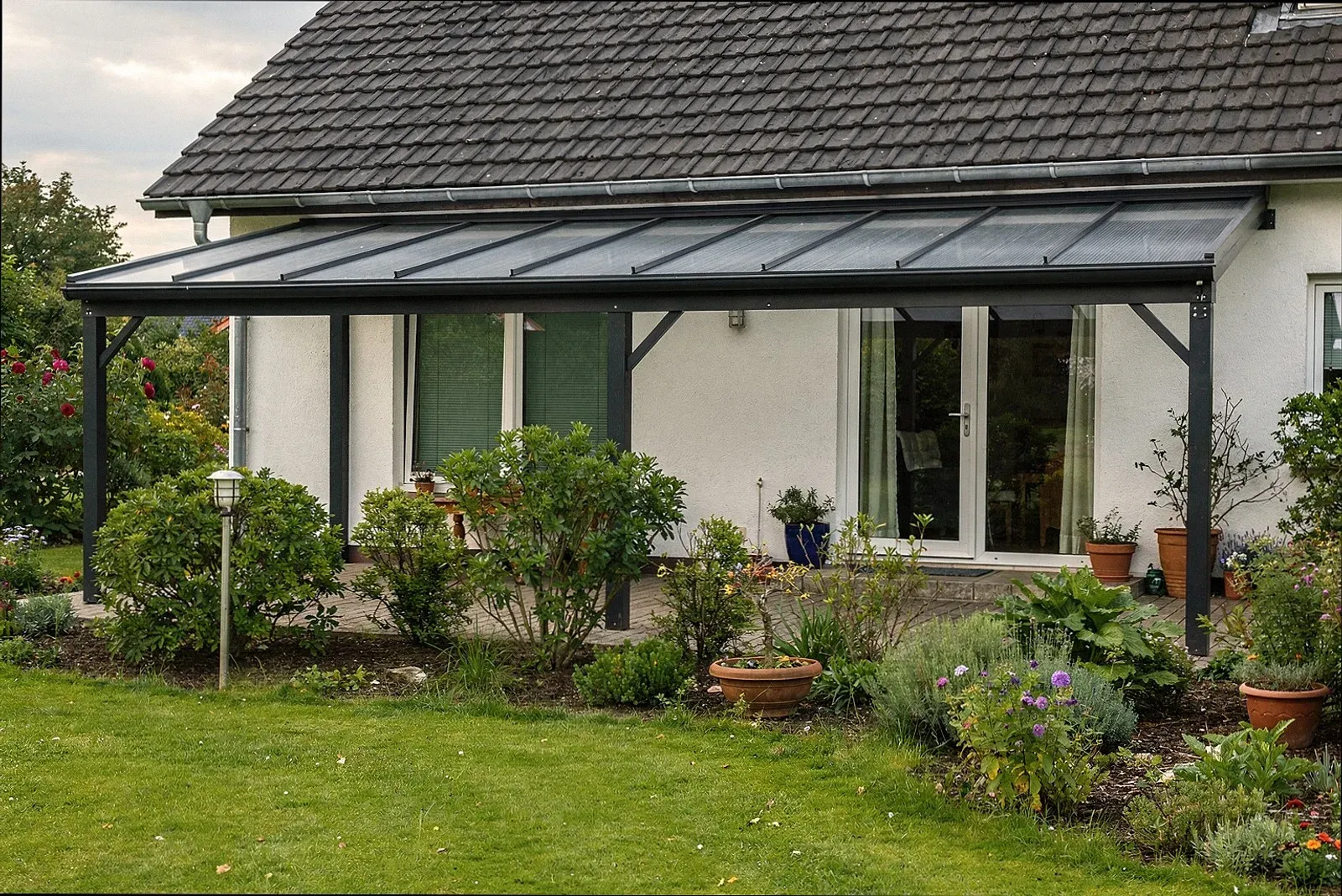 Alu-Terrassenüberdachung in Hamburg