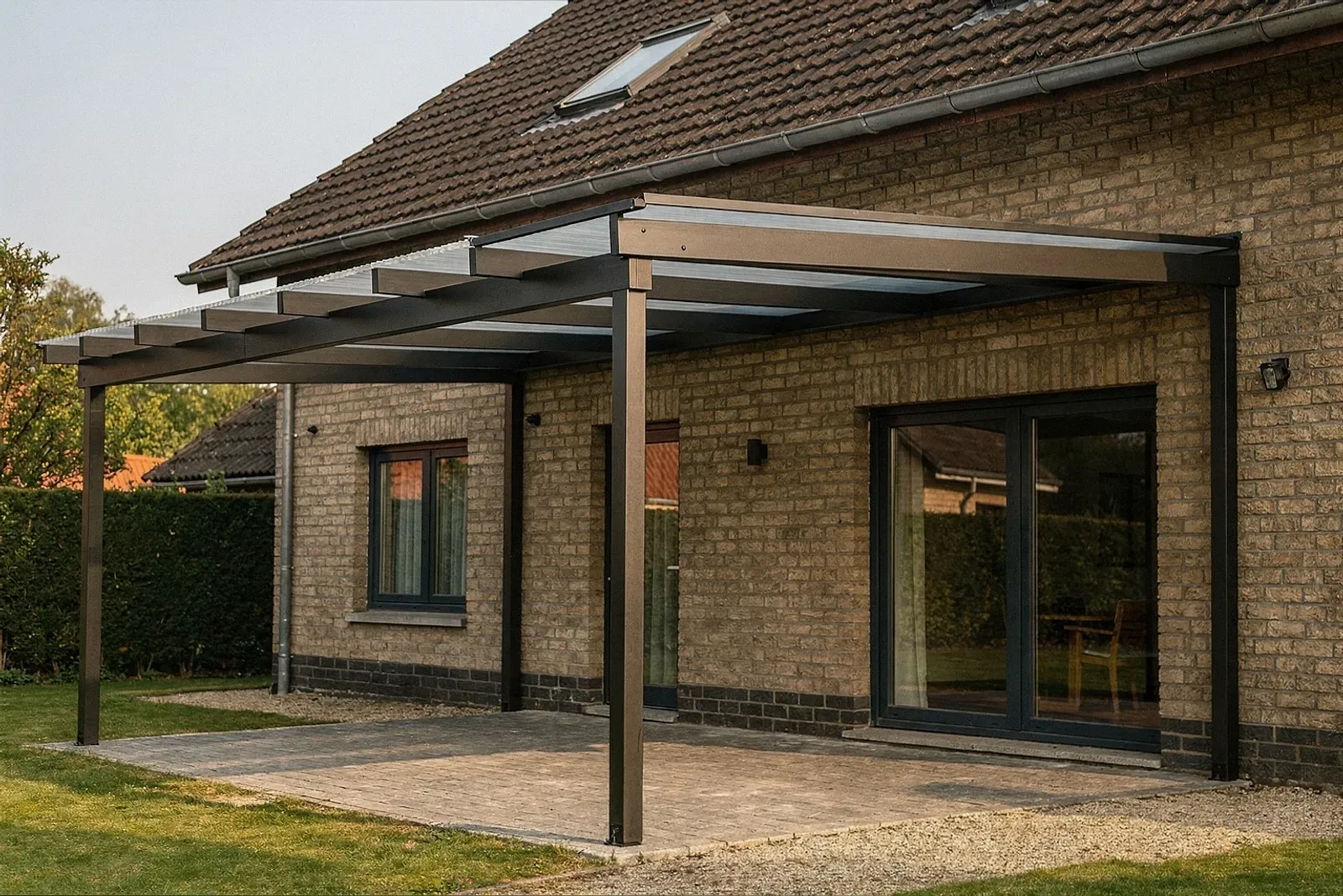 Freistehende Terrassenüberdachung in Hamburg